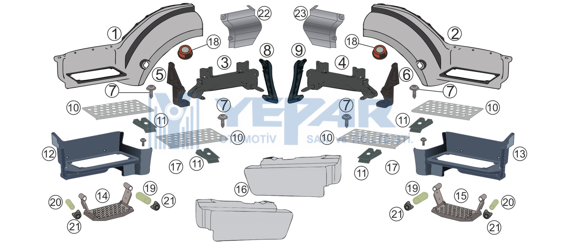 FOOT STEP AXOR 3028  - YPR-K005