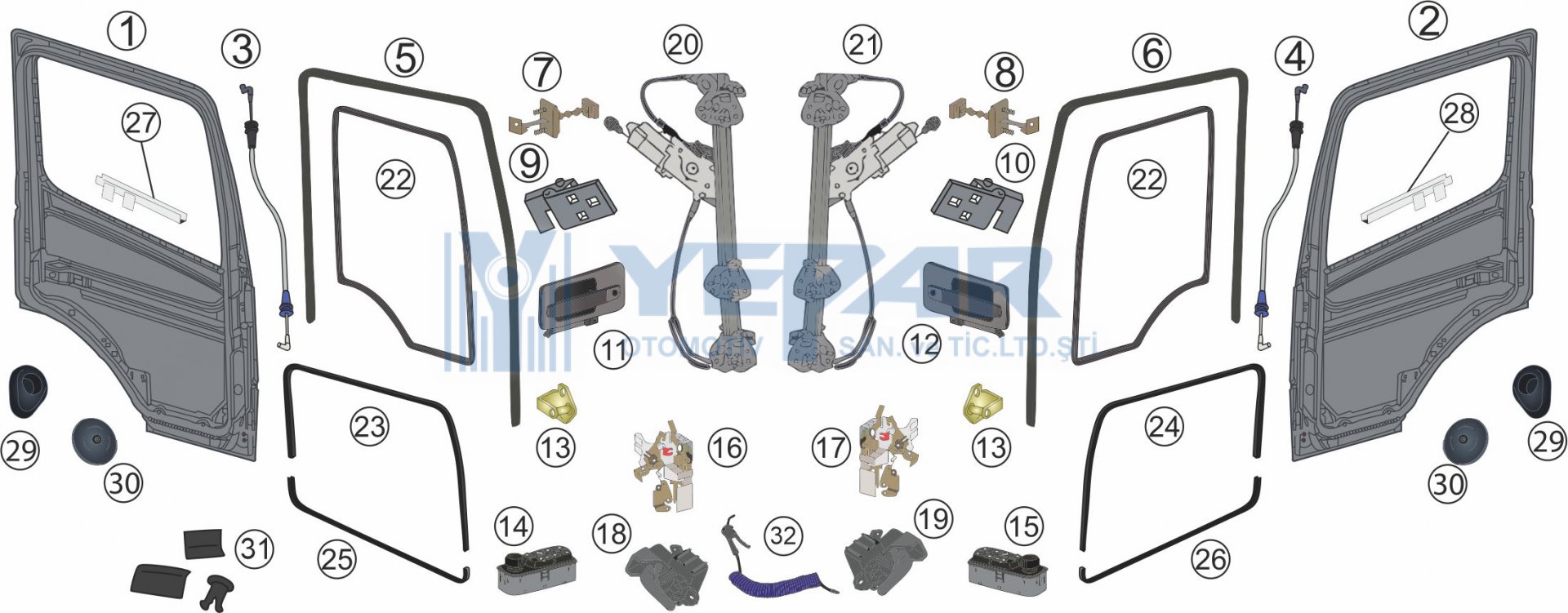 DOOR GROUPS AXOR 1840  - YPR-K019