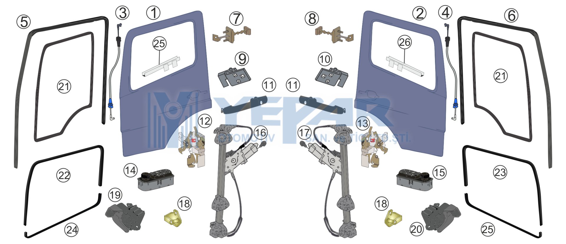 DOOOR GROUPS AXOR 3228  - YPR-K020