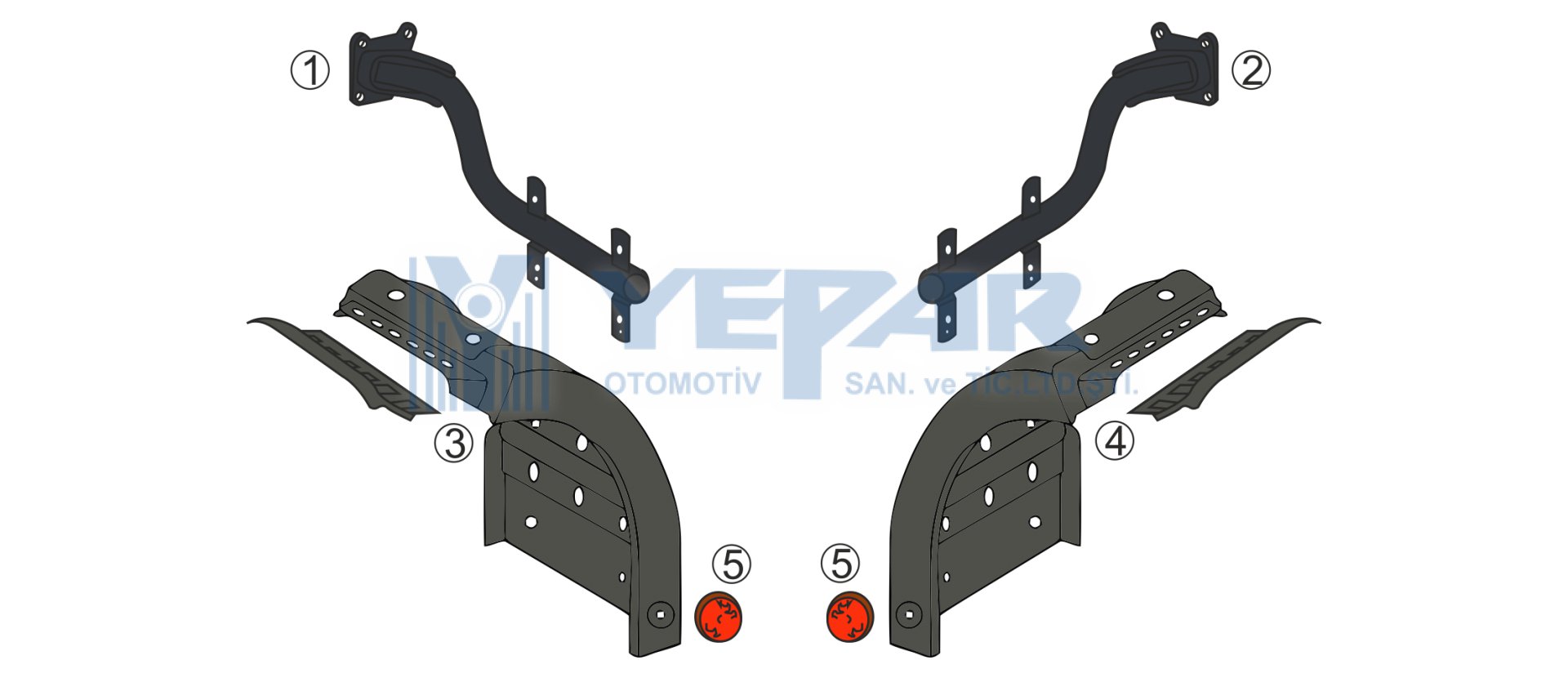 ÖN TEKER ARKA ÇAMURLUK 4140  - YPR-K023