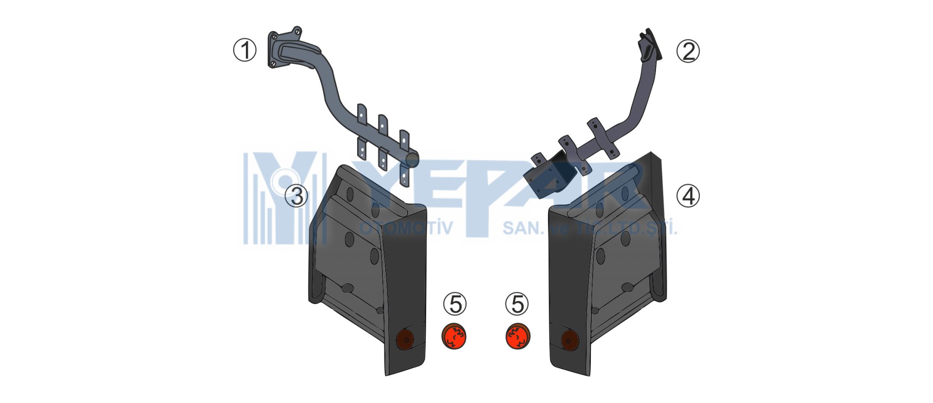 FRONT MUDGUARD REAR 3228   - YPR-K024