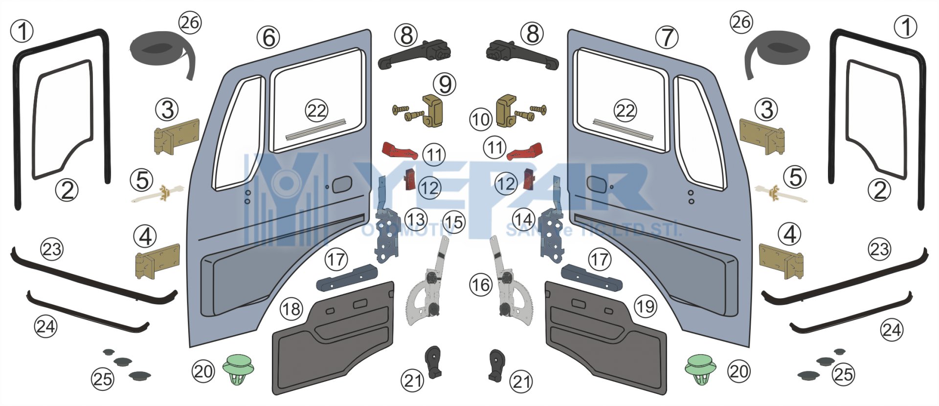 DOOR 2521  - YPR-K127