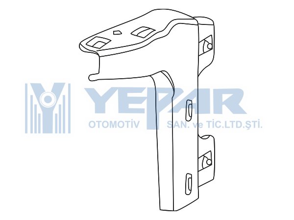 FOOT STEP CONNECTION REAR AROCS RH  - YPR-300.680