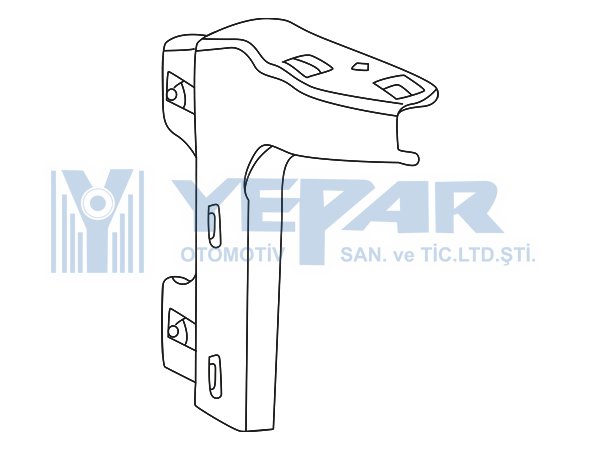 FOOT STEP CONNECTION REAR AROCS LH   - YPR-300.681