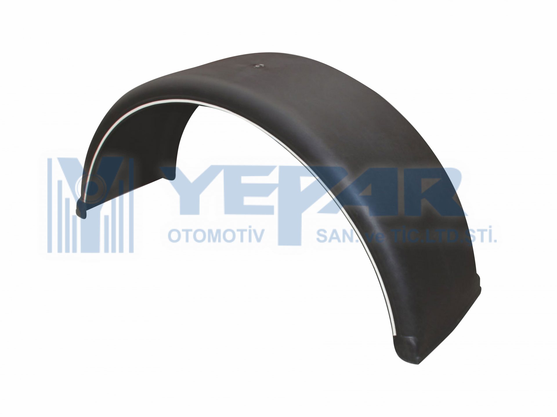 TRAILER MUDGUARD SINGLE WHEEL WITH STRIP  - YPR-100.393